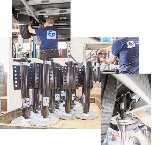 E&P is a global brand and market leader. Able to design and manufacture their own hydraulic levelling systems to give strength in design and performance. 